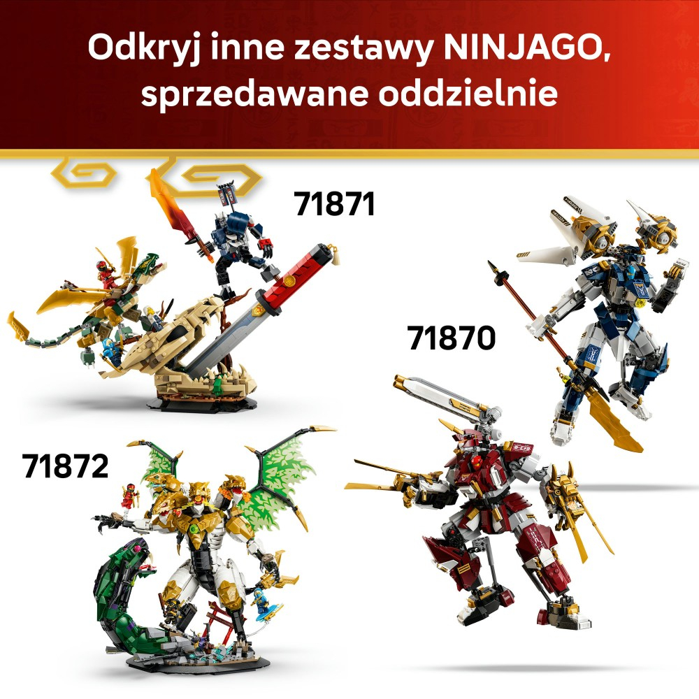 Конструктор LEGO Ninjago 71867 Ниндзя-гонщик X-1: 15-летие Ninjago — фото 8