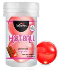 Масляная смазка в шариках Aromatic HOT BALL (Клубника и шоколад)