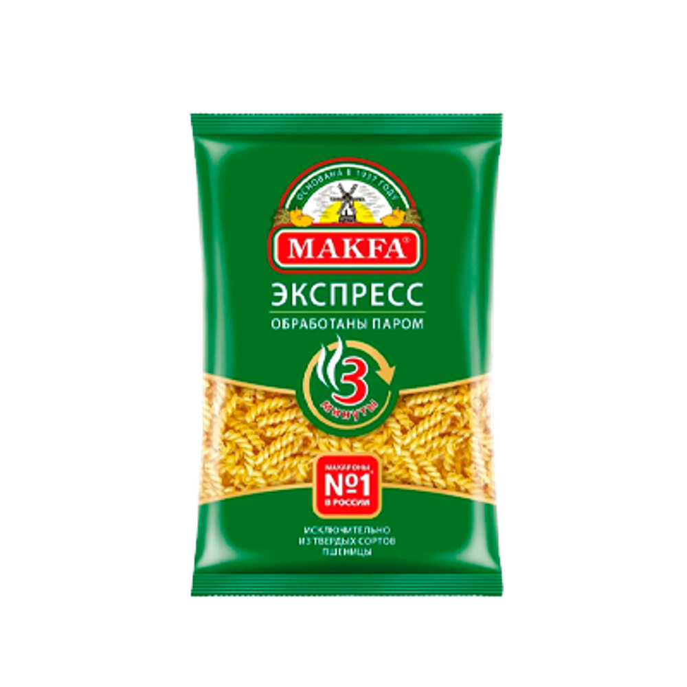 Макароны Макфа Спирали Экспресс 400г