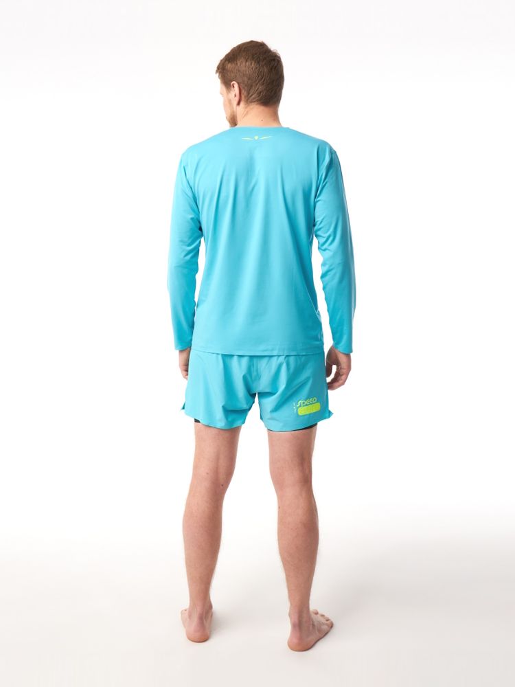 ШОРТЫ МУЖСКИЕ SPEED AERO 5 ELEVATE 2IN1 SHORT | SKYBLUE YELLOW