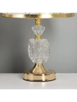 Лампа настольная Латынь 1 40 Вт Е27+подсветка LED 5 Вт золото 21 21 35.5 см