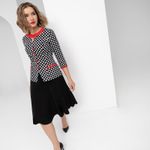 Комплект с юбкой Элегия стиля (2 в 1, black) Charutti (Акция)