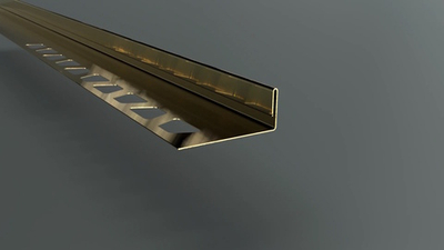 Наружный профиль для керамической плитки ZKL, нержавеющая сталь шлифованная