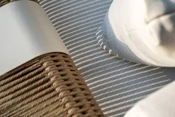 "Мальдивы" лаунж-зона из искусственного ротанга, цвет соломенный