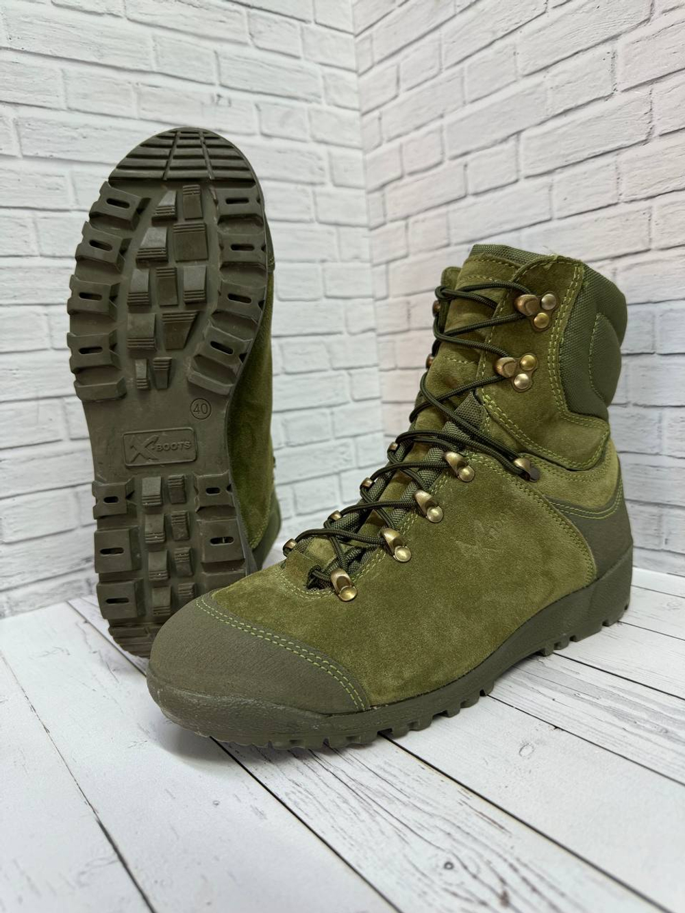 Ботинки Мангуст м 24041 олива