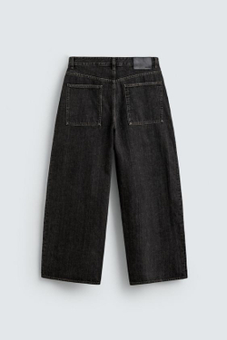 ZARA ДЖИНСЫ WIDE FIT, КОРИЧНЕВЫЙ