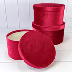 Коробка 29.7х16 см Набор 3 шт "Бархат" (Красный)