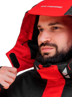 Костюм зимний рыболовный Helios Чарыш Pro, цвет красный, размер M 10/10 К (T-KSCP-M-48/176R)