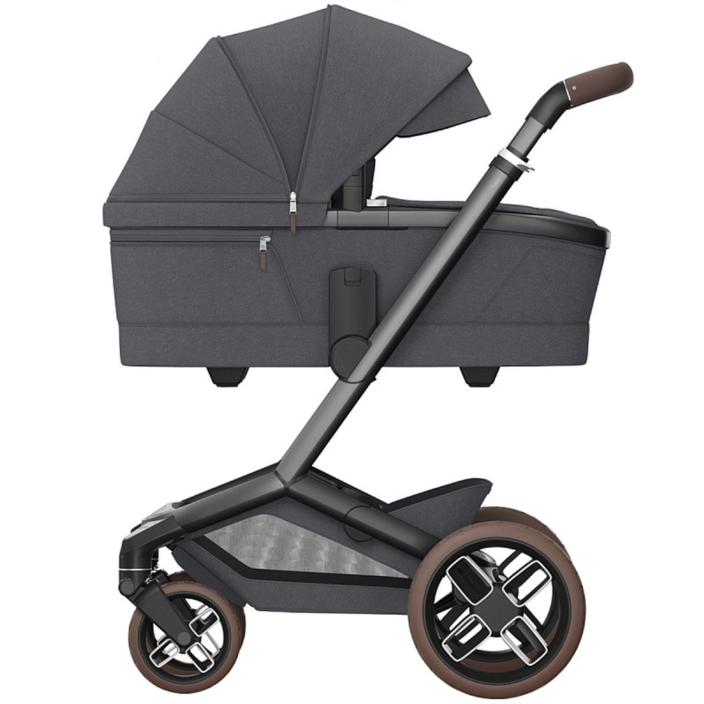 Детская коляска Maxi-Cosi Fame 3 в 1 с автокреслом CabrioFix Essential graphite Twillic Graphite/графит