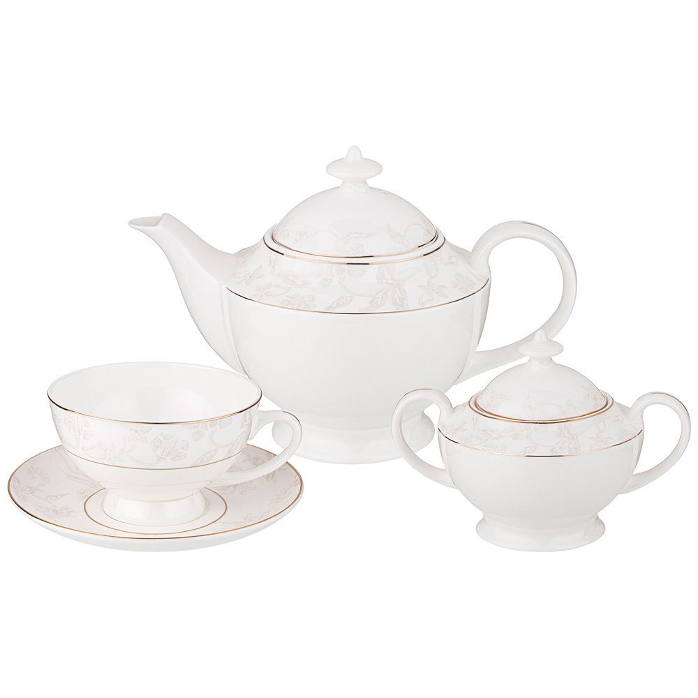 ЧАЙНЫЙ СЕРВИЗ LEFARD "СНЕЖНАЯ КОРОЛЕВА" HА 6 ПЕР. 14 ПР. 1200/300/250 МЛ (КОР=2НАБ.)