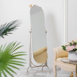 Напольное зеркало Терра Айвори Мраморное золото