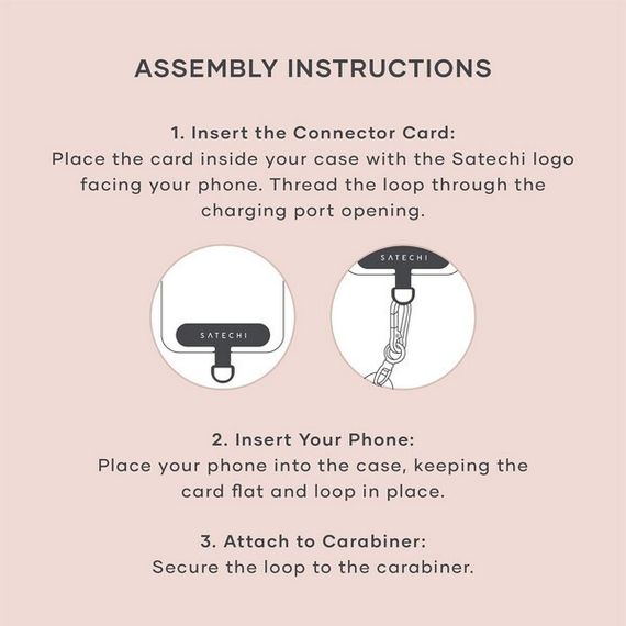 Зарядный кабель/ремень через плечо Satechi OntheGo Crossbody Lanyard Cable 60W 1.5 м (ST-LOTGLR) Desert Rose