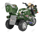 Детский трехколесный электромотоцикл "MalinaBay HT-99631В" зеленый