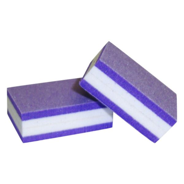 Баф-ластик мини СЕНДВИЧ (3,5см_2,5см) фиолетовый, упаковка 50 штук
