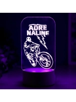 Светильник 3D ночник RISALUX «Вело», LED RGB, от сети, 9.5×1