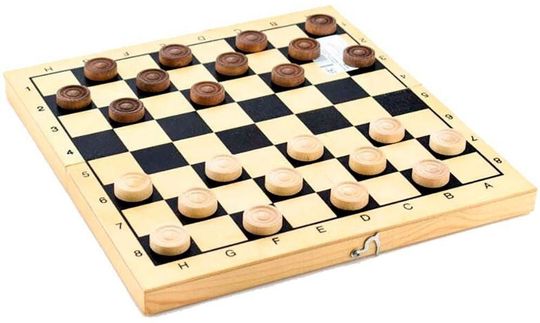 Шашки деревянные в доске 290*145*35