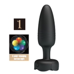 Анальная вибропробка Pretty Love Tarion, LED-подсветка, 12,5 см