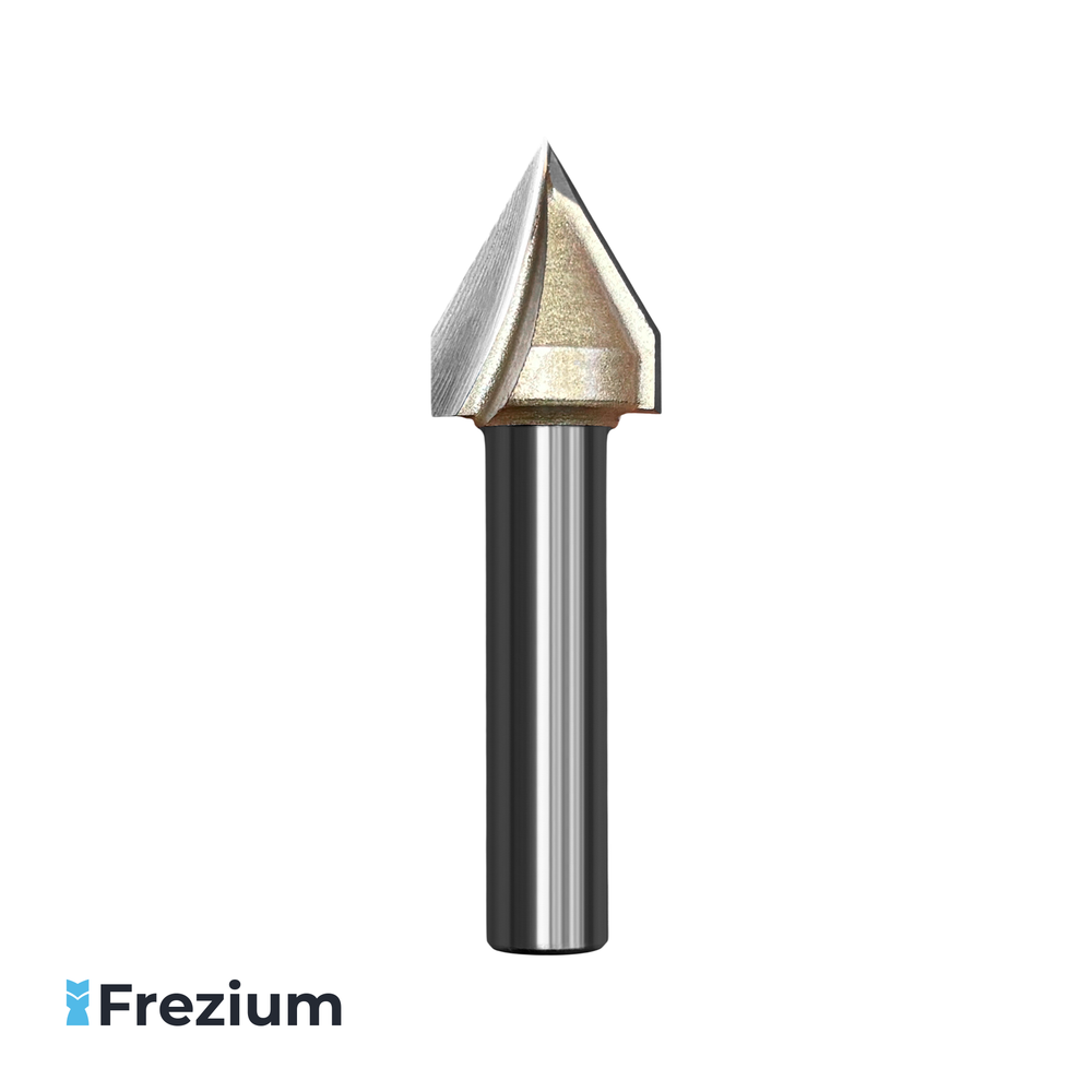 Галтельная V-образная фреза по дереву 15x8x13 60 градусов