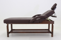 Массажный стол стационарный Med-Mos FIX-1A (SW2.31.10) мягкий, Коричневый