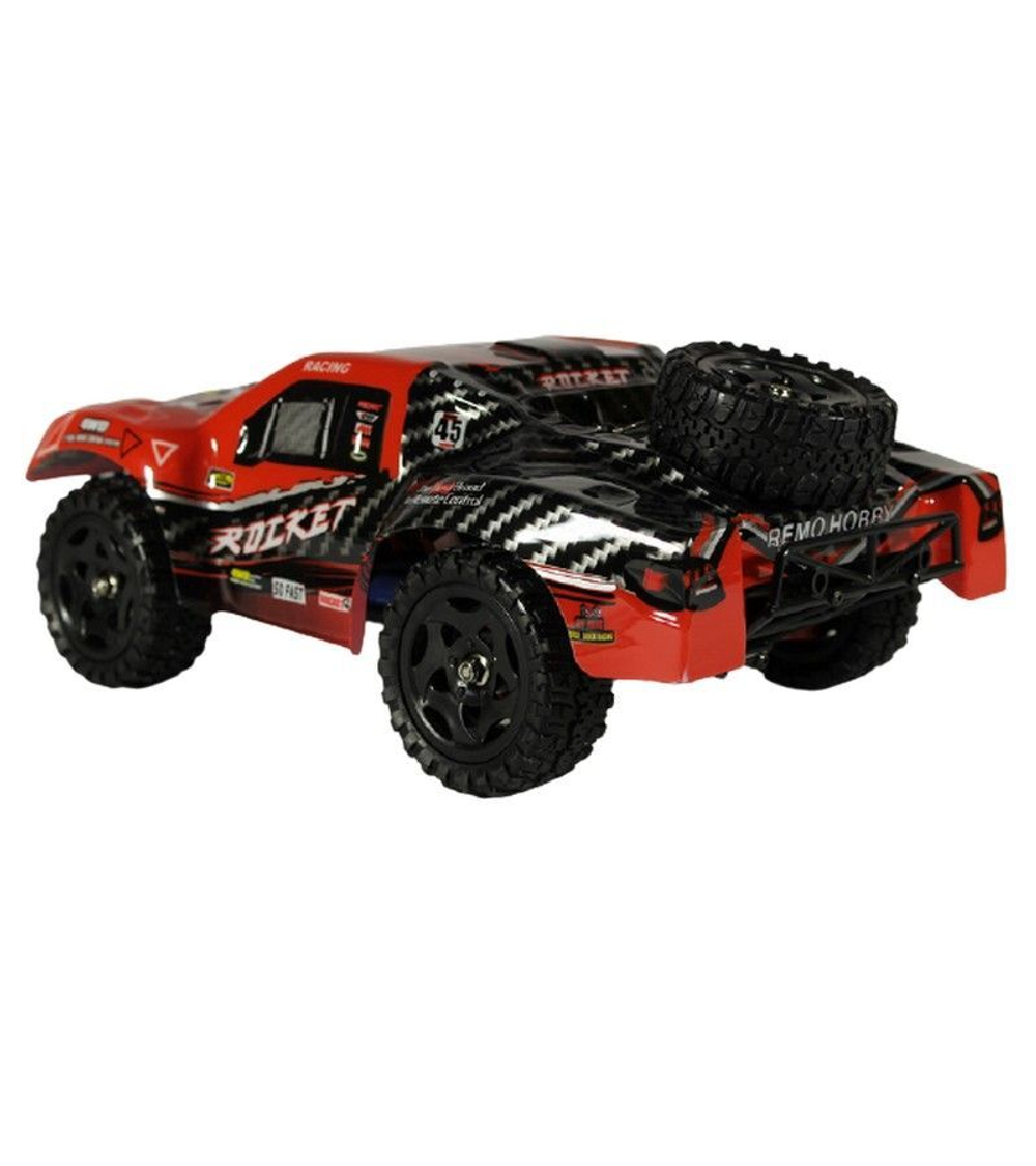 Радиоуправляемый шорт-корс Remo Hobby Rocket Brushless UPGRADE V2.0 (красный) 4WD 2.4G 1/16 RTR