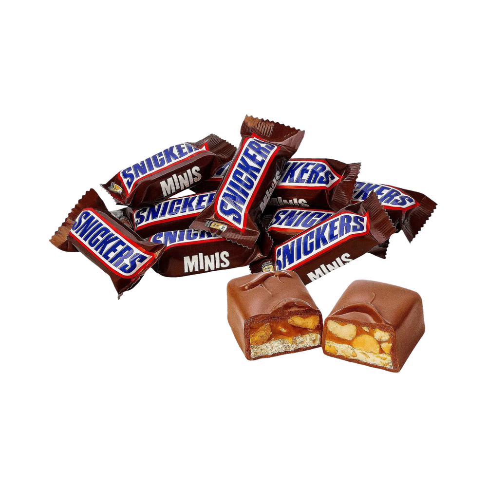 Мини батончики сникерс,вес