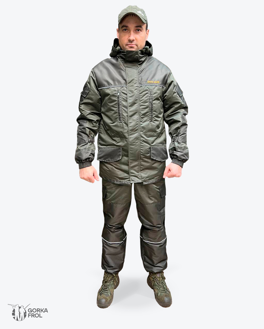 Костюм демисезонный Барс СКАЛА Таслан — утеплённый, хаки светлый