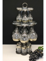 Барный набор 18 предметный с фужером