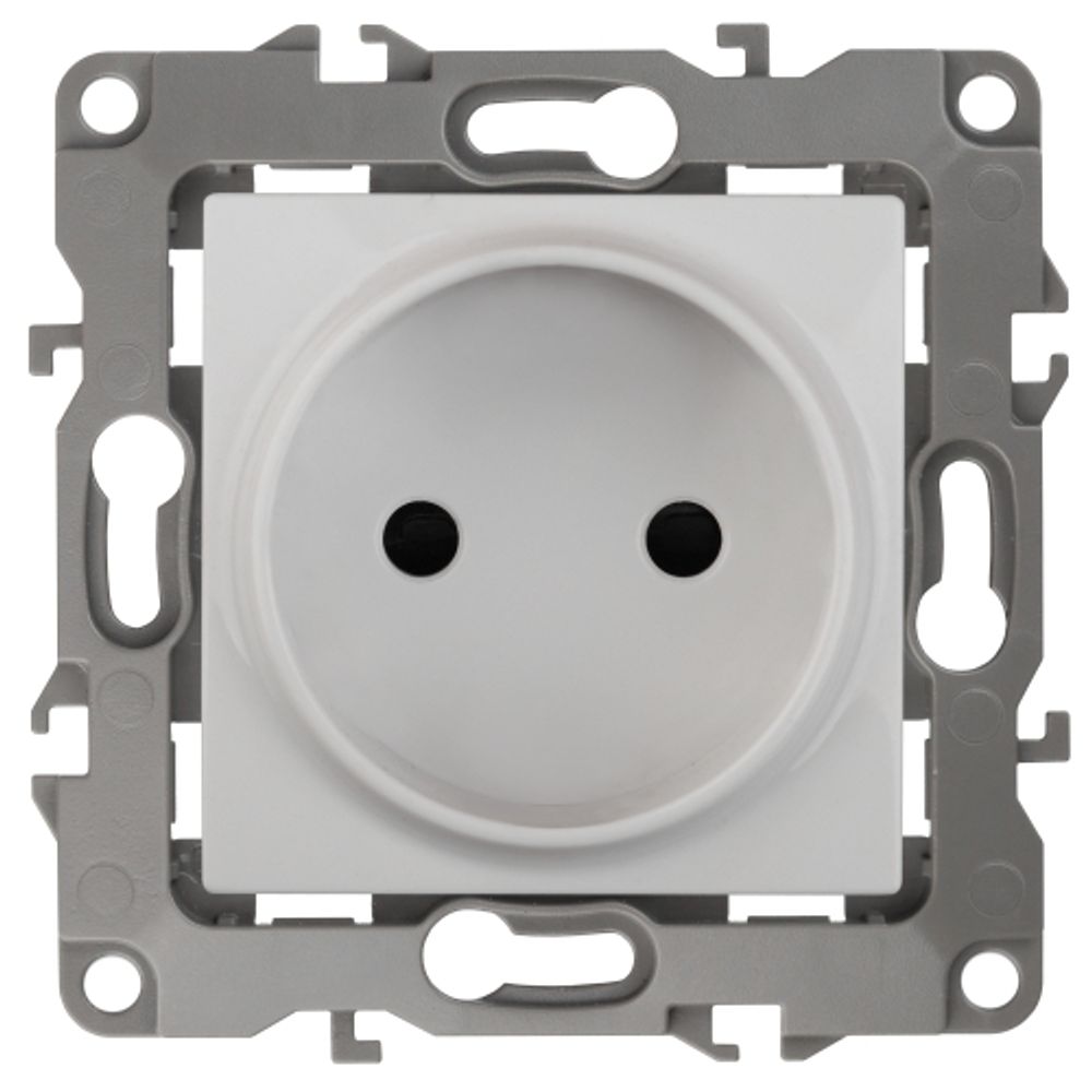 12-2105-01 ЭРА Розетка 2P, 16A-250В, IP20, Эра12, белый | Эра 12 Белый