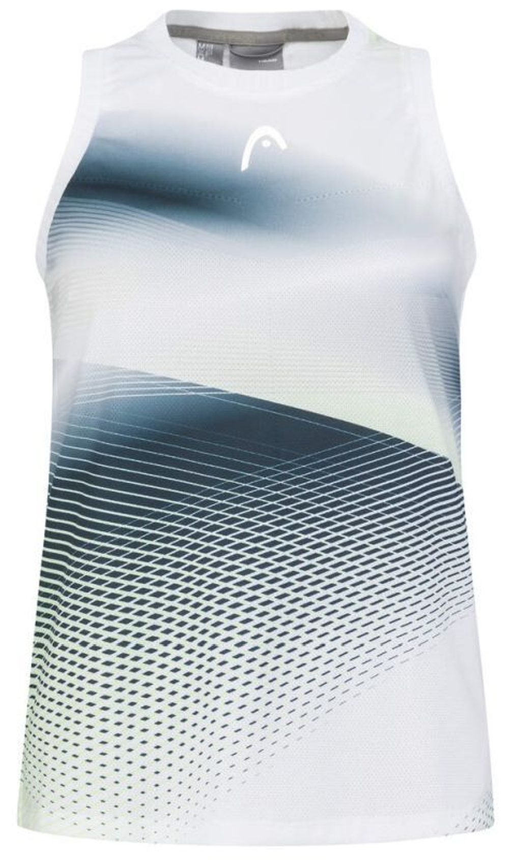 Топ теннисный Head Performance Tank Top - white/print perf