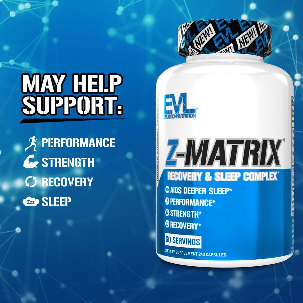 EVLution Nutrition, Z-Matrix®, комплекс для восстановления и сна, 240 капсул