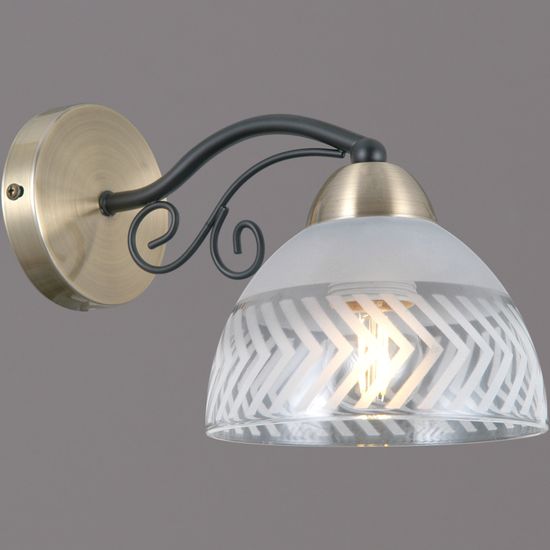 IL0435-1WSQ-24 BK AB SPICA светильник настенный