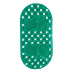 Коврик противоскользящий в ванную Массажный 66см, зеленый