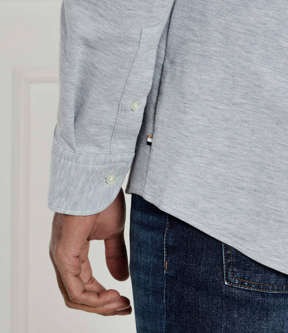 Рубашка P-HANK-spread-243 BOSS BLACK - серый(50527675)