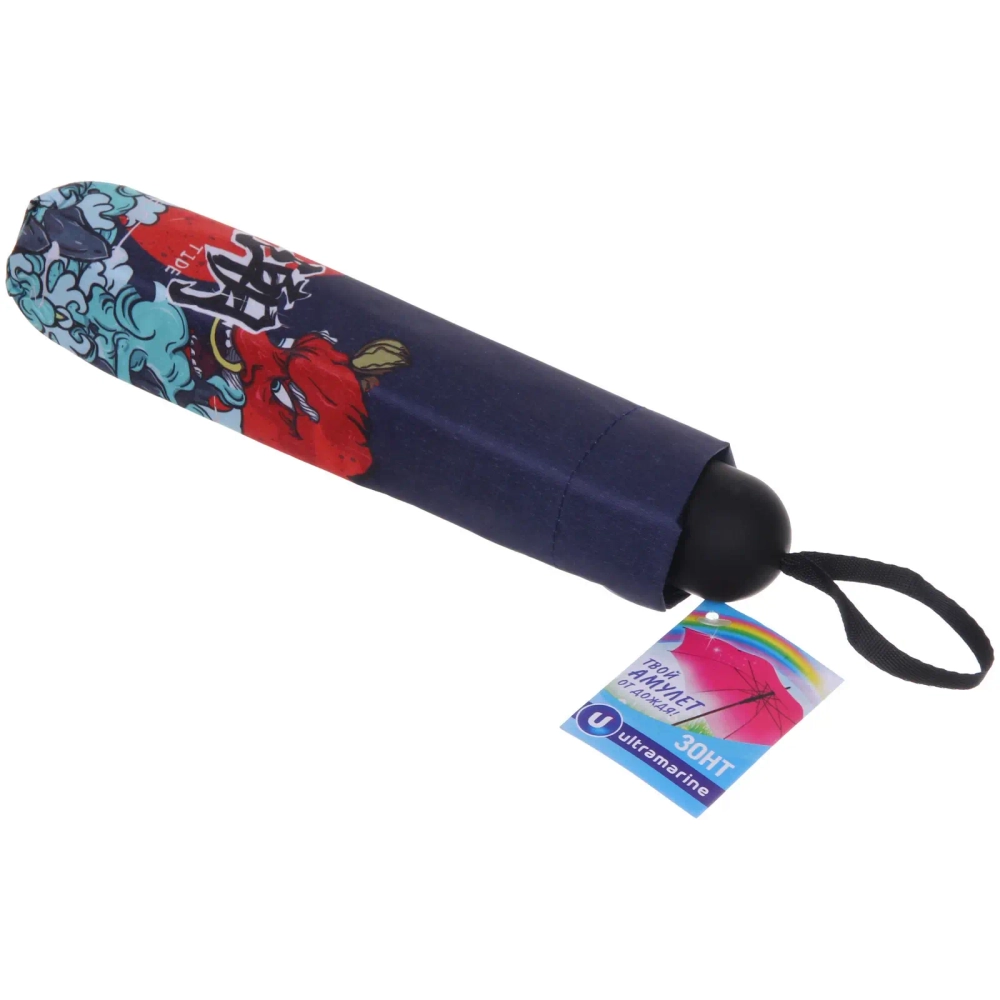 Зонт механический ветроустойчивый, матовая ручка «BESTzontik - Panda», цвет как на фото, длина 25см, d-110см