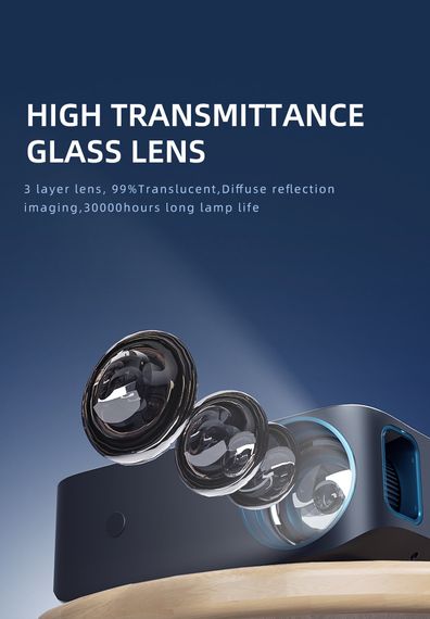 Proyektor \ Projector \ проектор Домашний кинотеатр Q9 ЖК-1080p Full HD