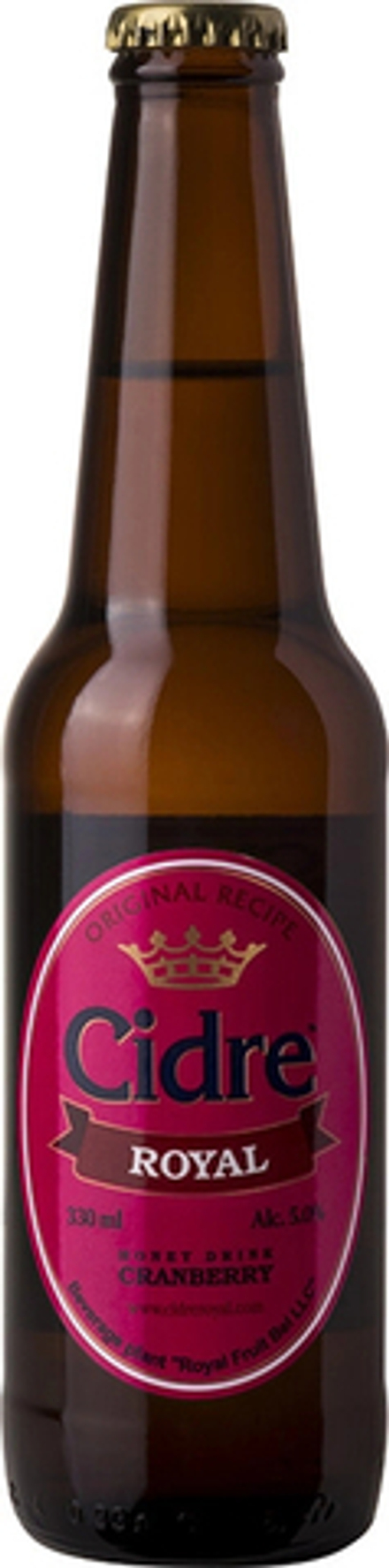 Медовуха Сидр Роял С Клюквой / Cidre Royal With Cranberry 0.33 - стекло