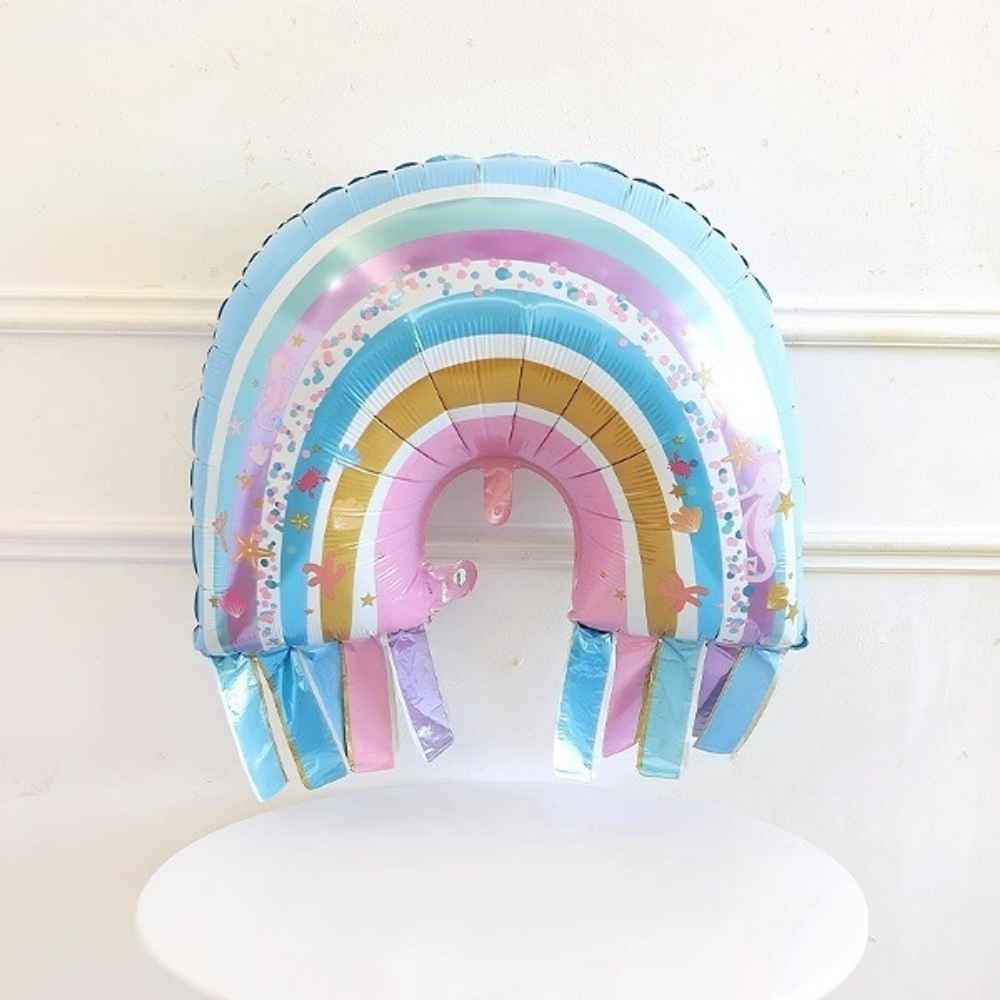 Шар (27""/69 см) Фигура, Радуга для Русалочки, 1 шт. В014