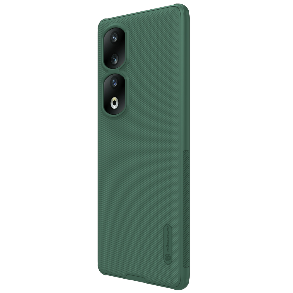 Чехол темно-зеленого цвета (Deep Green) от Nillkin c встроенным круглым магнитом для Huawei Honor 90 Pro, серия Super Frosted Shield Pro Magnetic Case