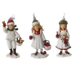 GAEM Изделие декоративное подвесное "Девочка/Мальчик", L7 W4,5 H12,5 см, 3в.