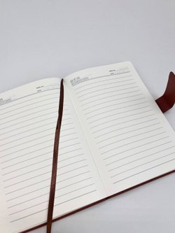 Блокнот А5 линейка 130л коричневый (8394-2)