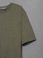 Футболка мужская летняя повседневная однотонная хлопок