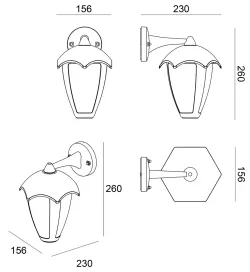 Уличный настенный светильник Arte Lamp