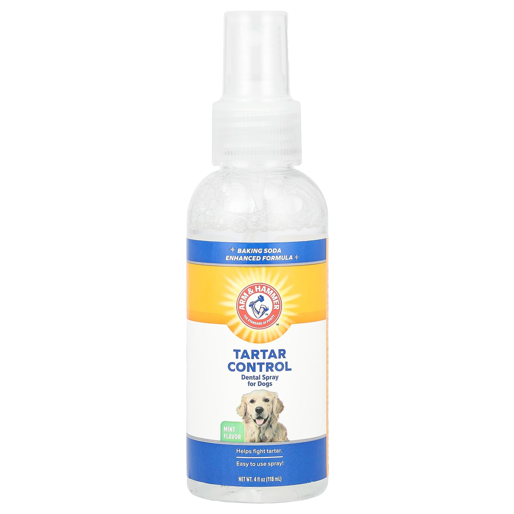 Arm & Hammer, Tartar Control, стоматологический спрей для собак, мята, 118 мл (4 жидк. унц.)