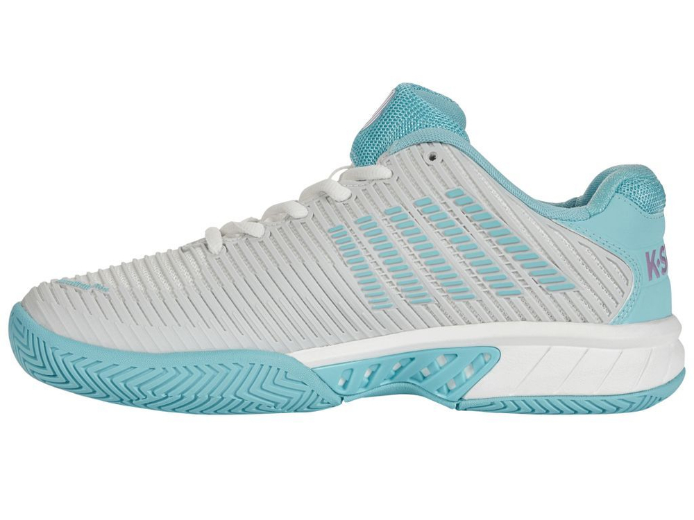 Женские теннисные кроссовки K-Swiss Hypercourt Express 2 - brilliant white/angel blue/sheer lilac