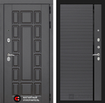 Дверь входная Лабиринт Нью-Йорк 22 Графит софт металлическая