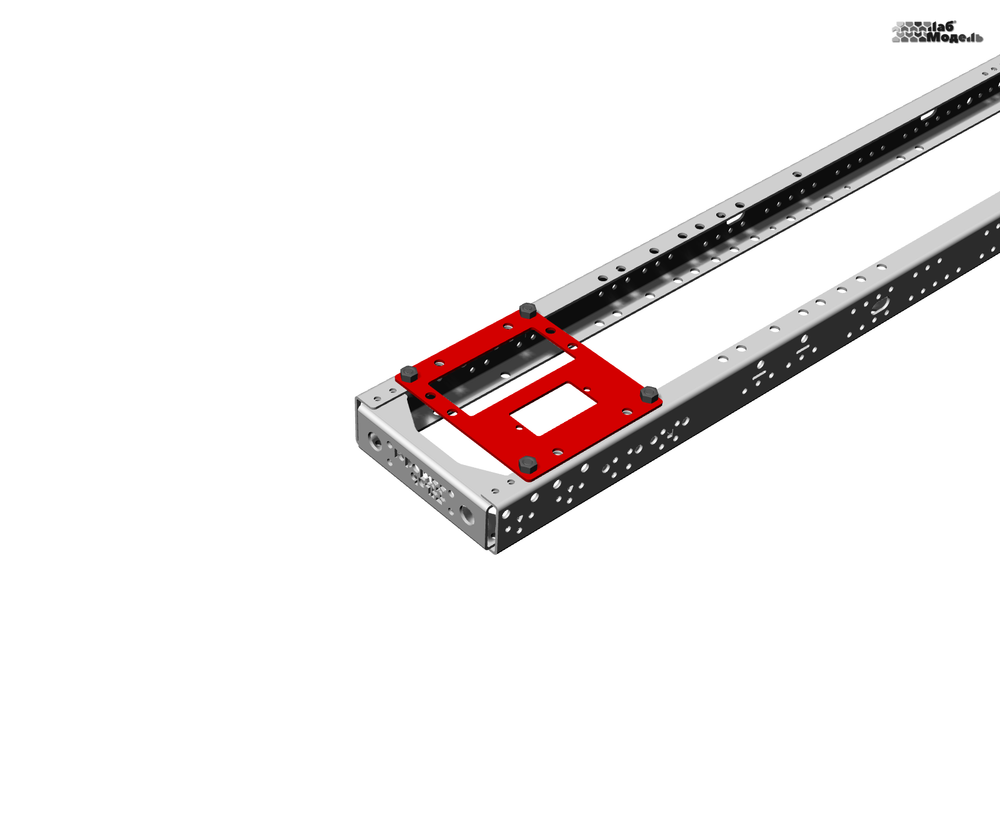 Plate for steering servo and gear shift servo