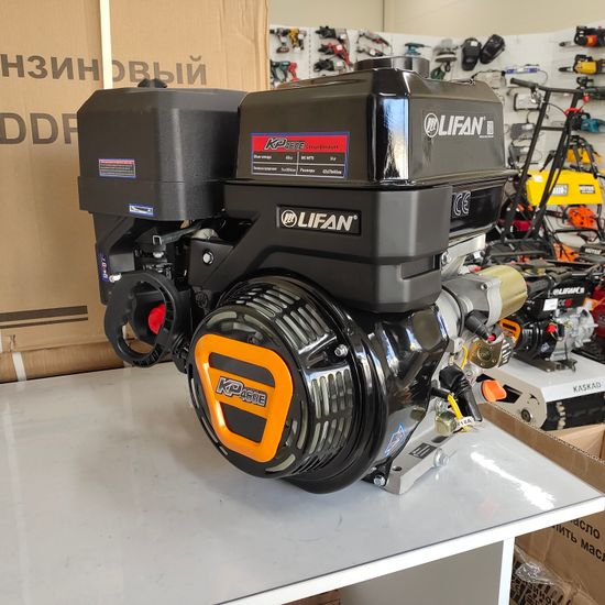 Двигатель бензиновый "LIFAN" KP460E-R (192FD-2T-R) (20 л.с., эл.стартер, катушка от 0,6 до 18 А)