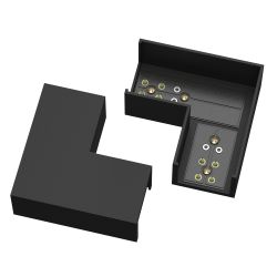 Коннектор питания угловой Maytoni Elasity TRA160CL-11B