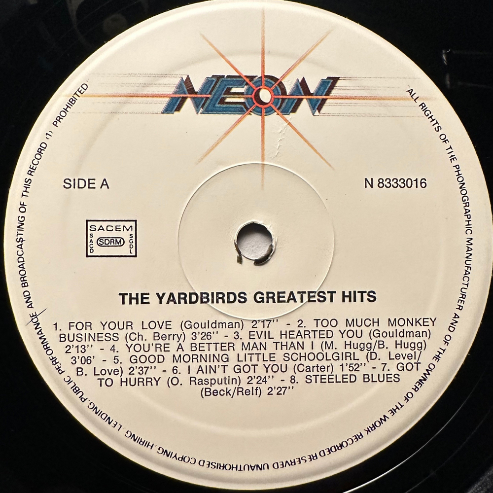 The Yardbirds - Greatest Hits (Франция)