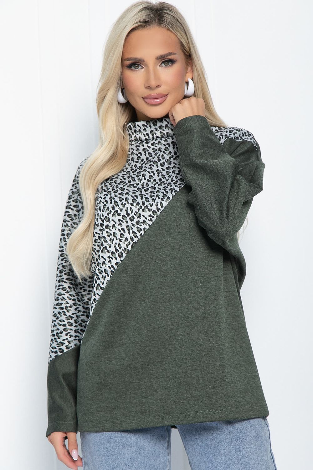 Блуза Нелли (хаки) Б11251 LT Collection